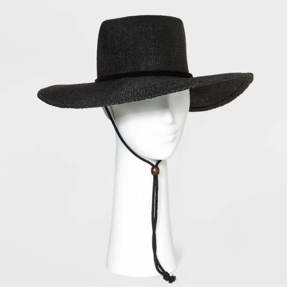 SALE WOVEN STRAW BOATER HAT - Picture 1 of 11